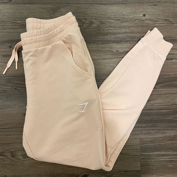 Gymshark Pants - Gymshark nude pink training joggers